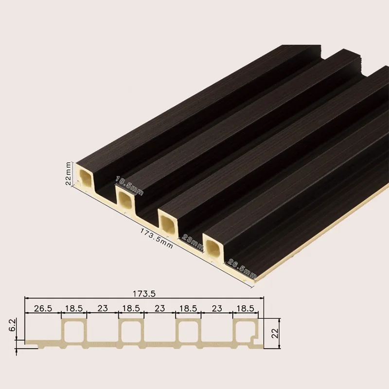 170 Шуплив панел со 4 решетки со флејт